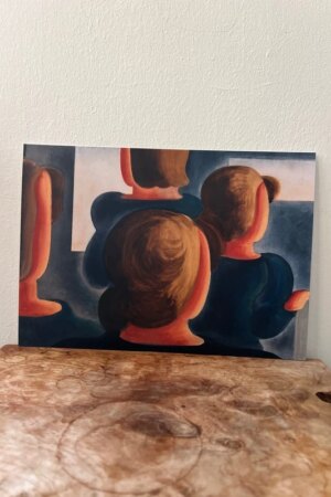 Groep van vier (met grijs) - Oskar Schlemmer - 1 kunst kaart A4