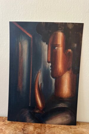 Voor de spiegel - Oskar Schlemmer - 1 kunst kaart A4