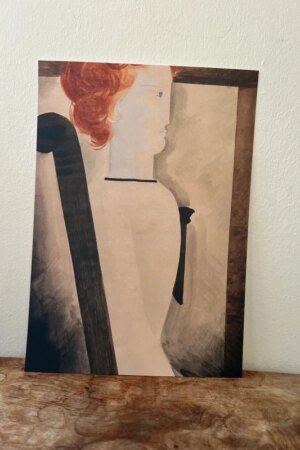 Zittende - Oskar Schlemmer - 1 kunst kaart A4